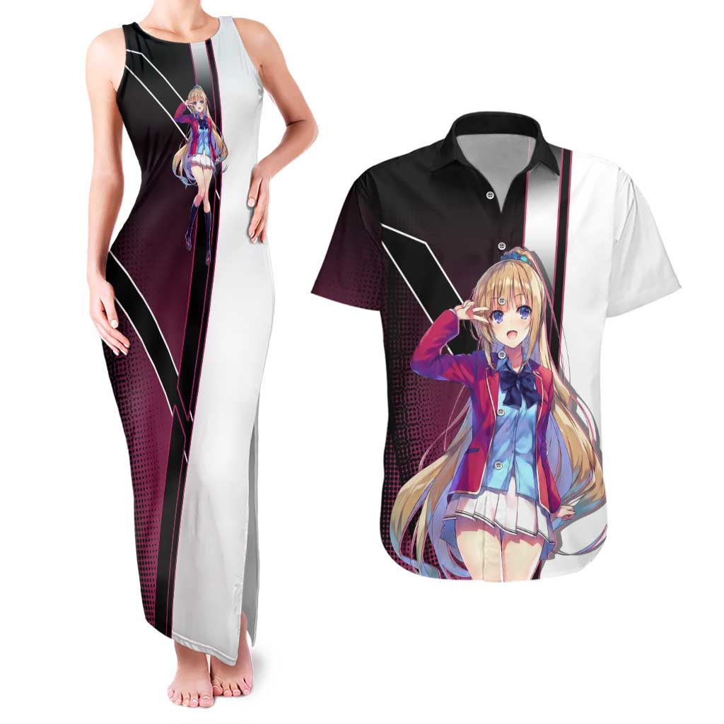 Kei Karuizawa Couples Matching Tank Maxi Dress and Hawaiian Shirt Playful Modern School Anime Style