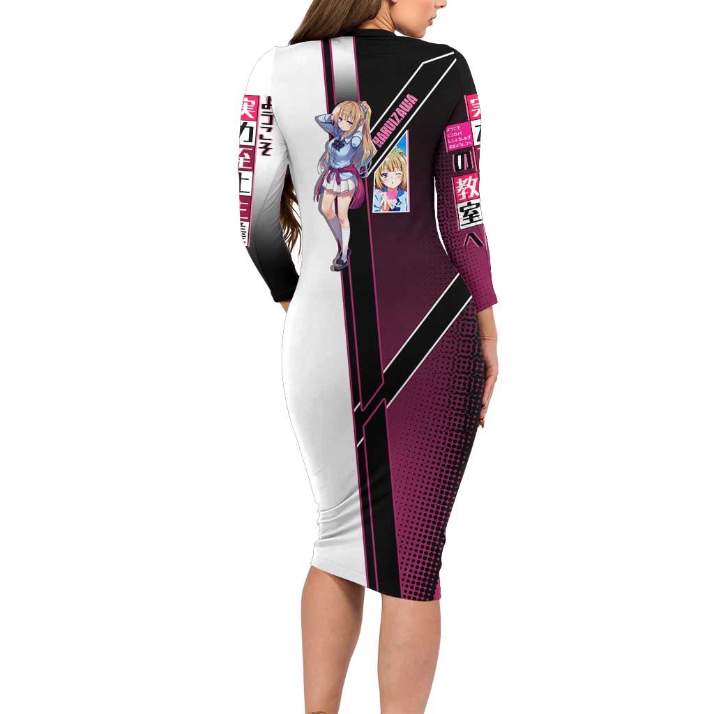 Kei Karuizawa Family Matching Long Sleeve Bodycon Dress and Hawaiian Shirt Playful Modern School Anime Style