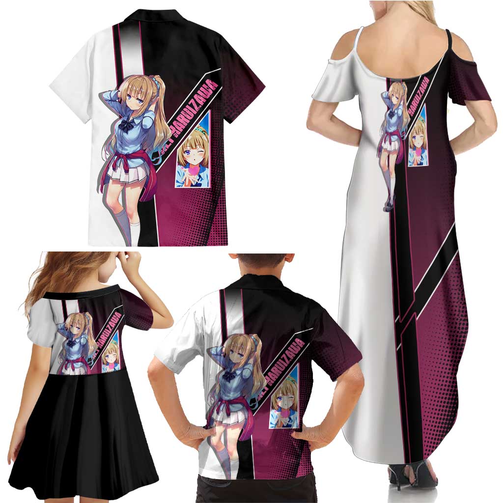 Kei Karuizawa Family Matching Summer Maxi Dress and Hawaiian Shirt Playful Modern School Anime Style