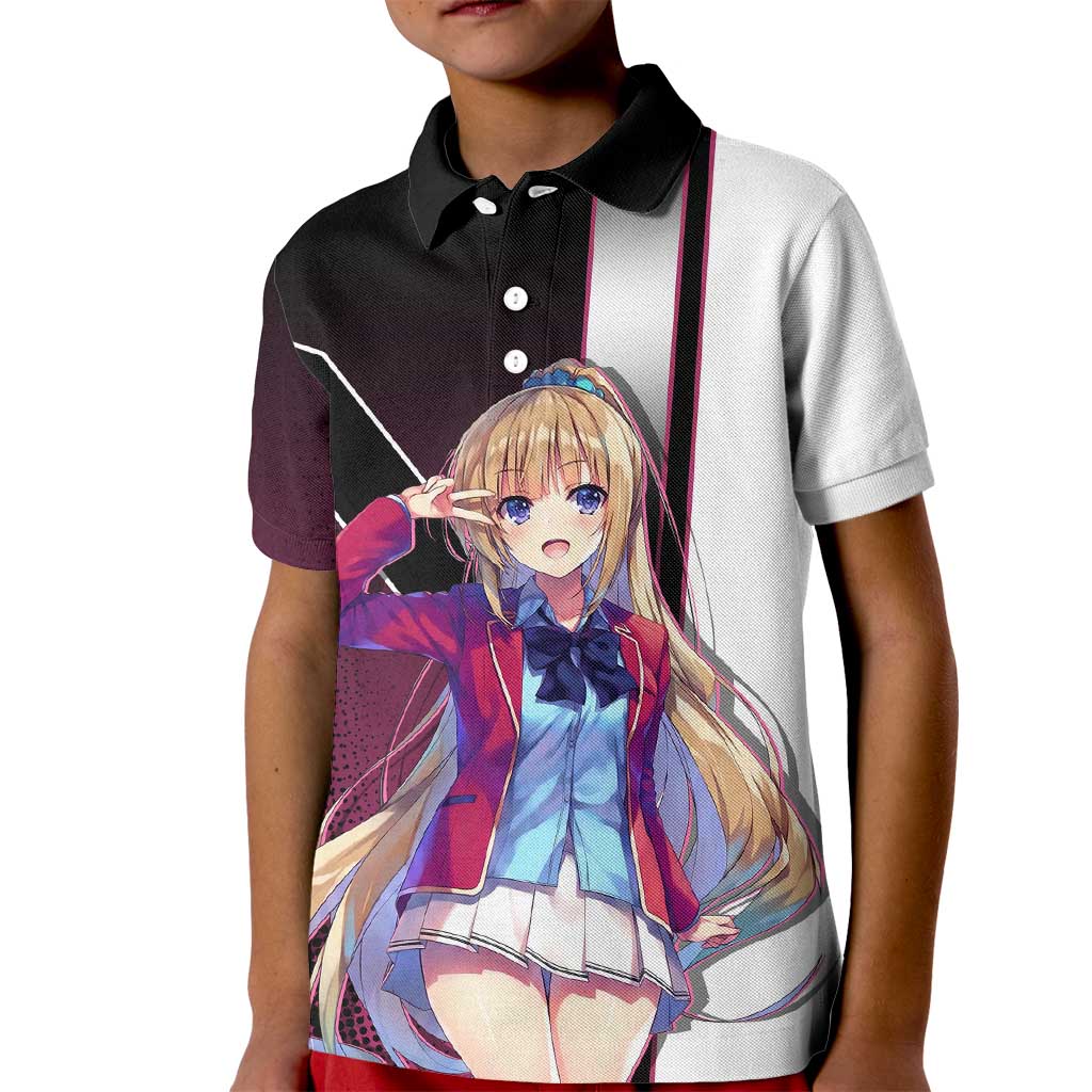 Kei Karuizawa Kid Polo Shirt Playful Modern School Anime Style