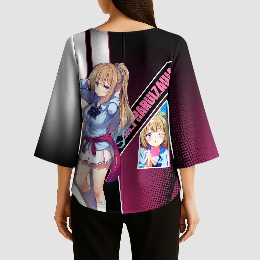 Kei Karuizawa Kimono Sleeve Blouse Playful Modern School Anime Style