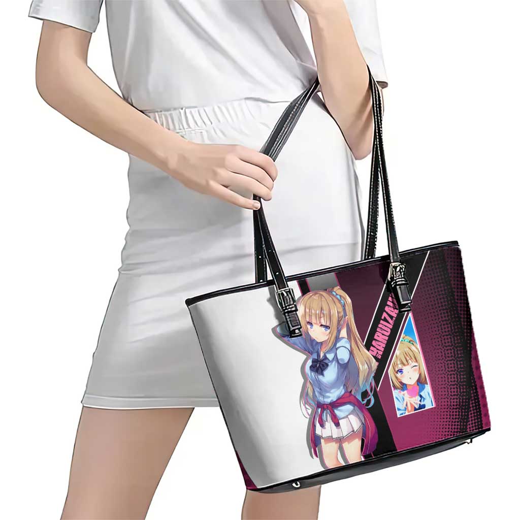 Kei Karuizawa Leather Tote Bag Playful Modern School Anime Style