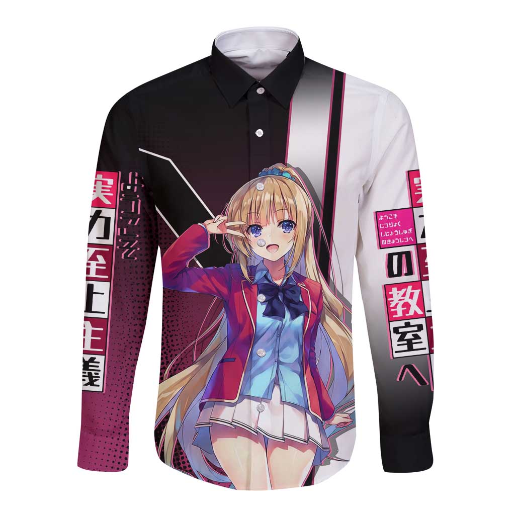 Kei Karuizawa Long Sleeve Button Shirt Playful Modern School Anime Style