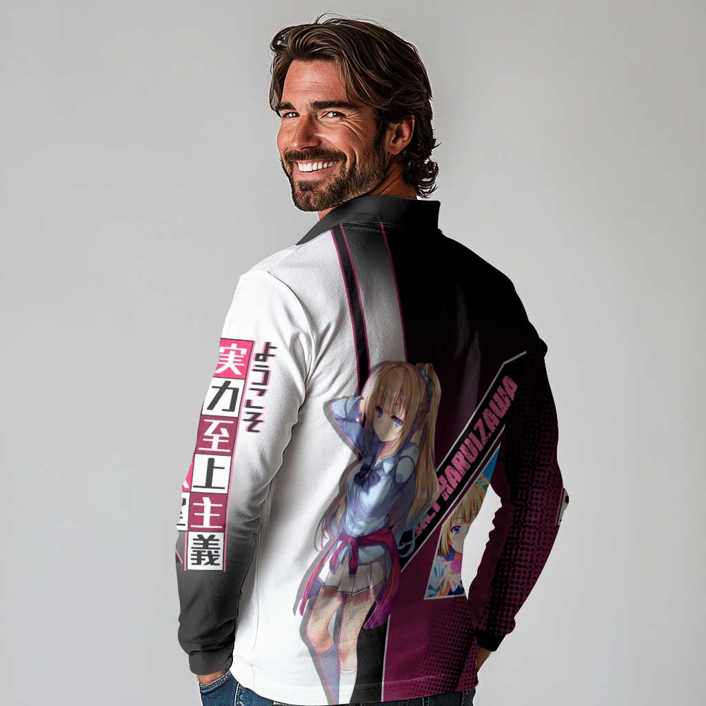 Kei Karuizawa Long Sleeve Polo Shirt Playful Modern School Anime Style