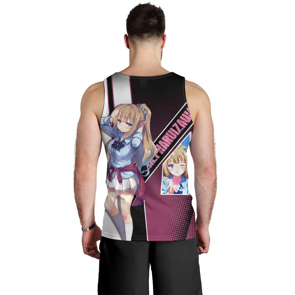 Kei Karuizawa Men Tank Top Playful Modern School Anime Style