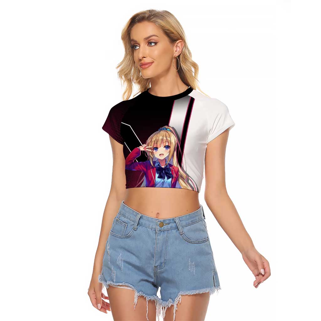 Kei Karuizawa Raglan Cropped T Shirt Playful Modern School Anime Style
