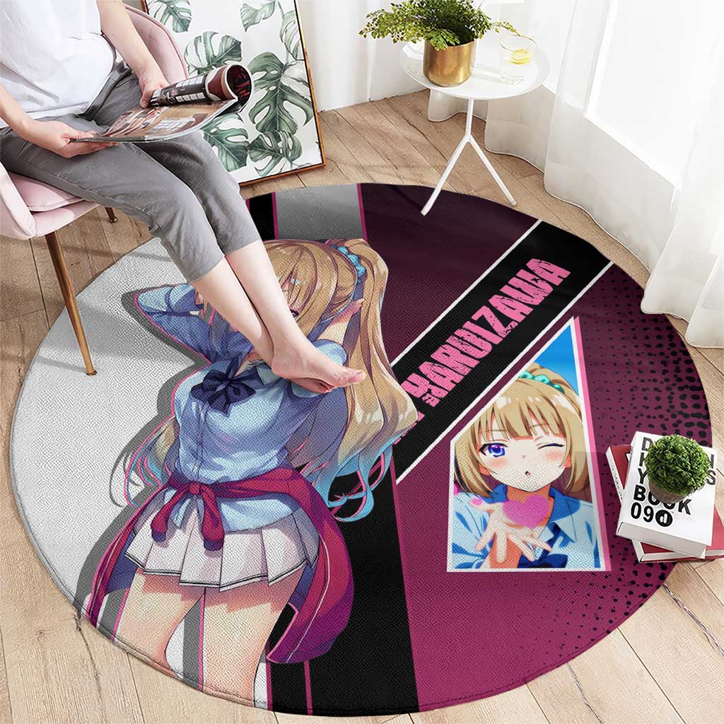 Kei Karuizawa Round Carpet Playful Modern School Anime Style