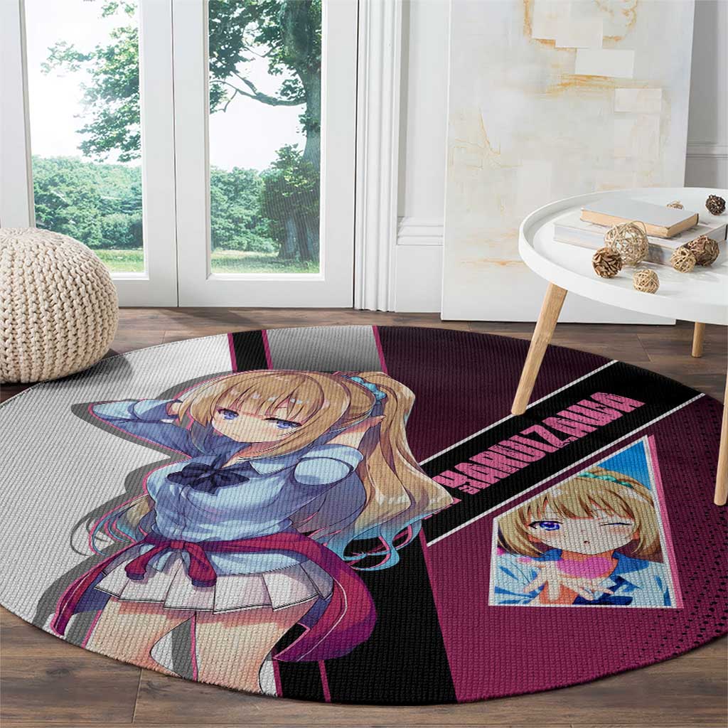 Kei Karuizawa Round Carpet Playful Modern School Anime Style