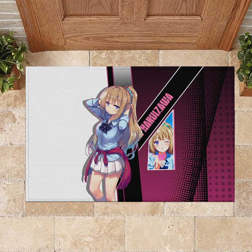 Kei Karuizawa Rubber Doormat Playful Modern School Anime Style