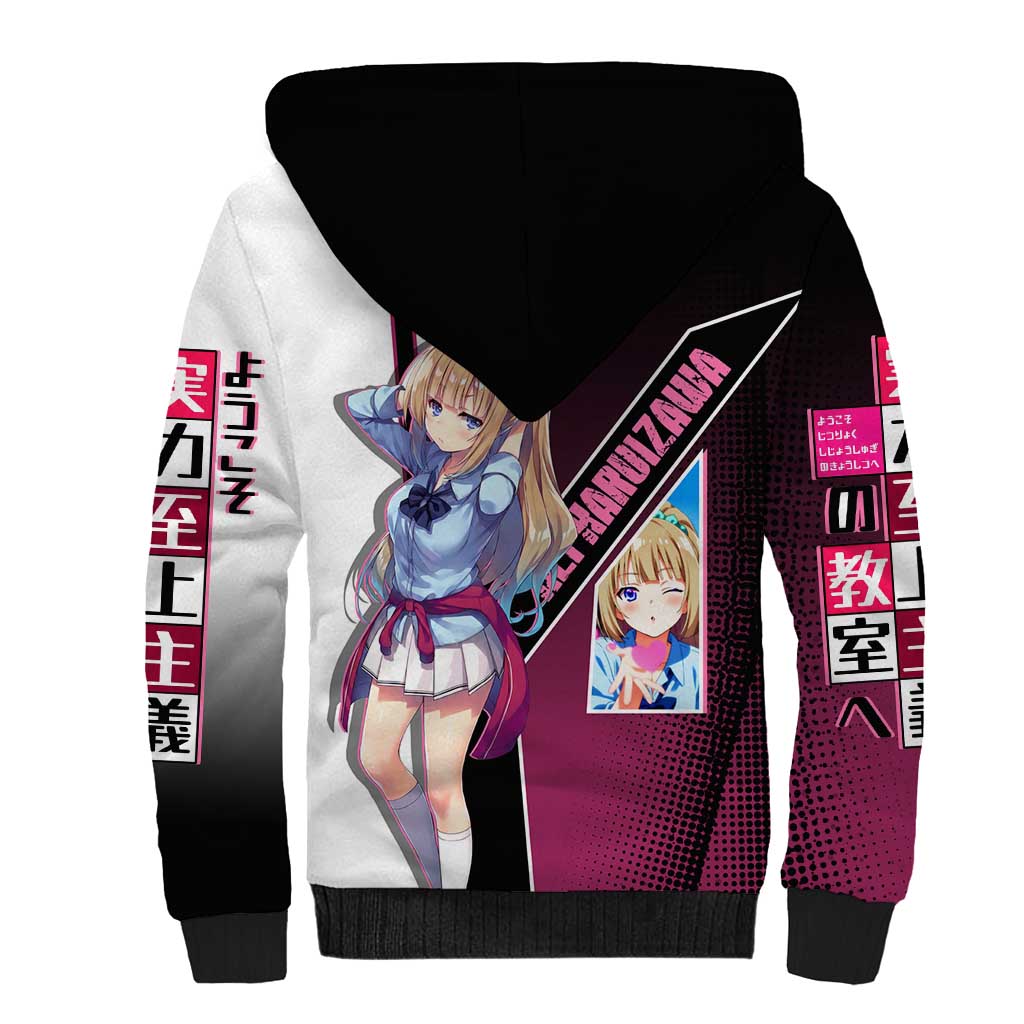 Kei Karuizawa Sherpa Hoodie Playful Modern School Anime Style