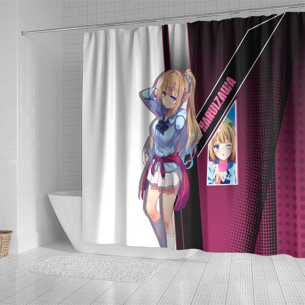 Kei Karuizawa Shower Curtain Playful Modern School Anime Style