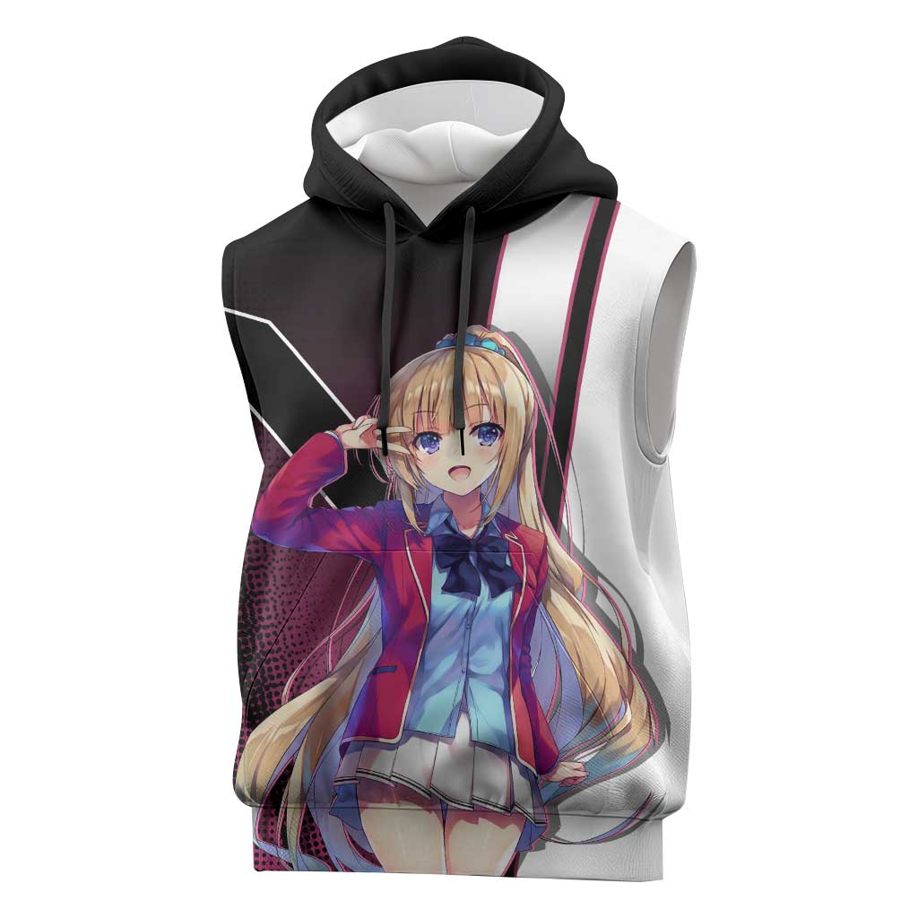 Kei Karuizawa Sleeveless Hoodie Playful Modern School Anime Style