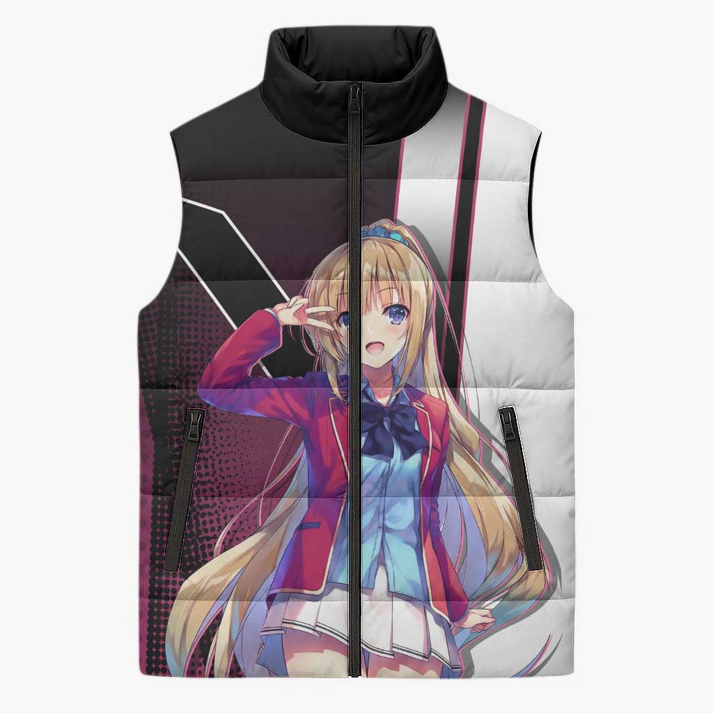 Kei Karuizawa Sleeveless Puffer Jacket Playful Modern School Anime Style
