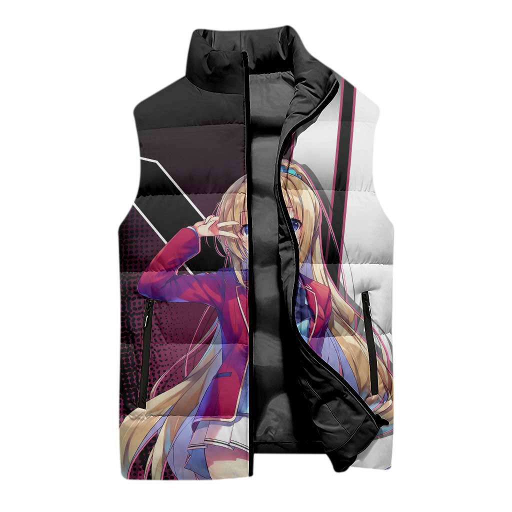 Kei Karuizawa Sleeveless Puffer Jacket Playful Modern School Anime Style
