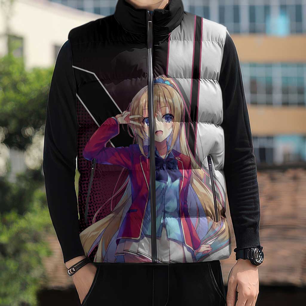 Kei Karuizawa Sleeveless Puffer Jacket Playful Modern School Anime Style