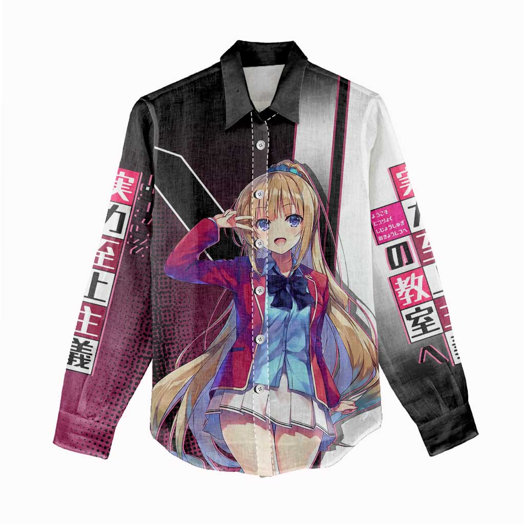 Kei Karuizawa Women Casual Shirt Playful Modern School Anime Style