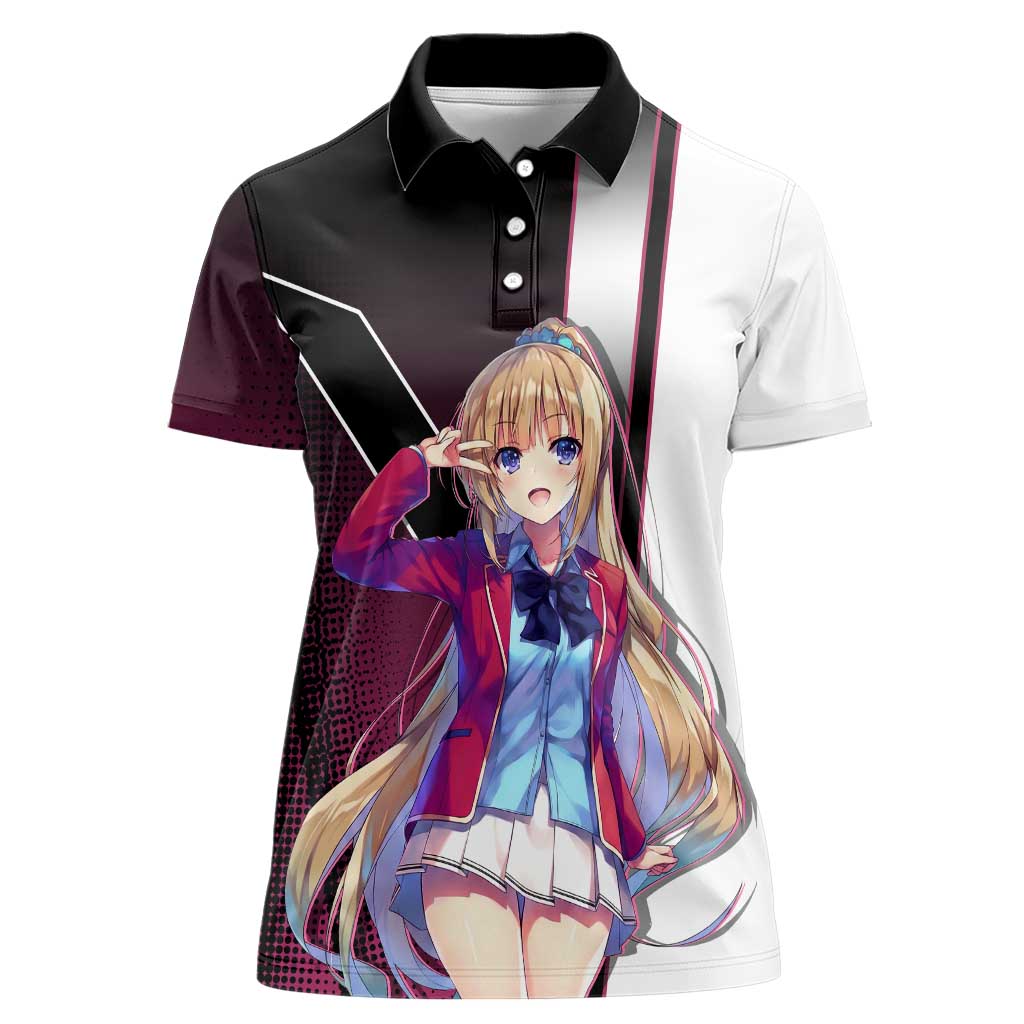 Kei Karuizawa Women Polo Shirt Playful Modern School Anime Style