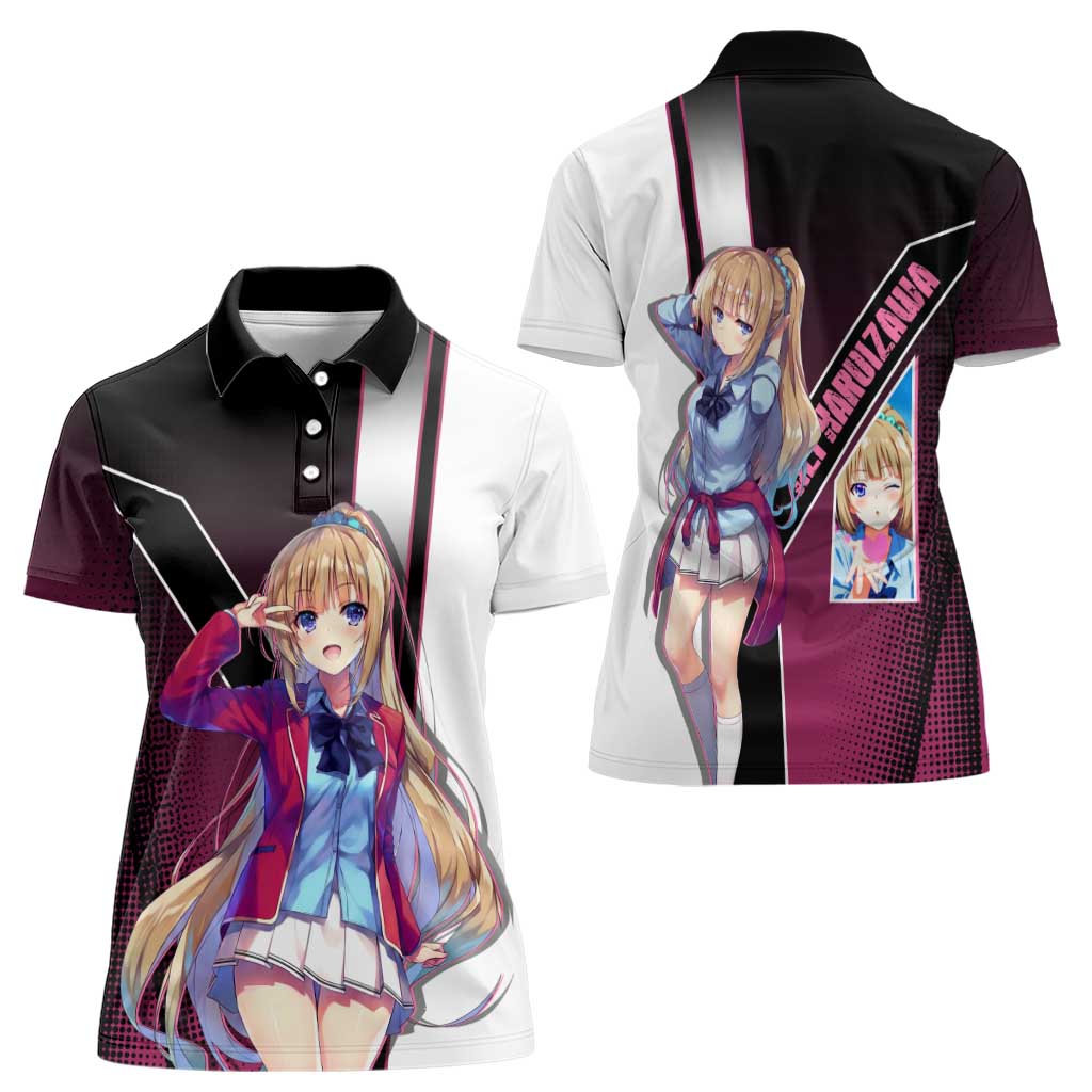 Kei Karuizawa Women Polo Shirt Playful Modern School Anime Style