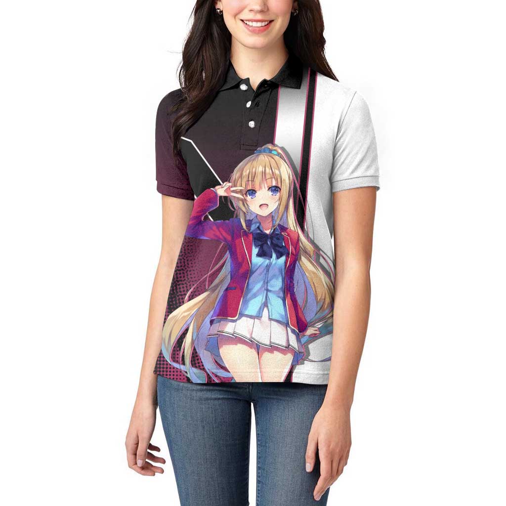 Kei Karuizawa Women Polo Shirt Playful Modern School Anime Style