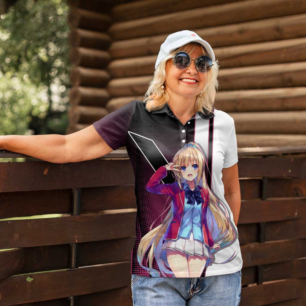 Kei Karuizawa Women Polo Shirt Playful Modern School Anime Style