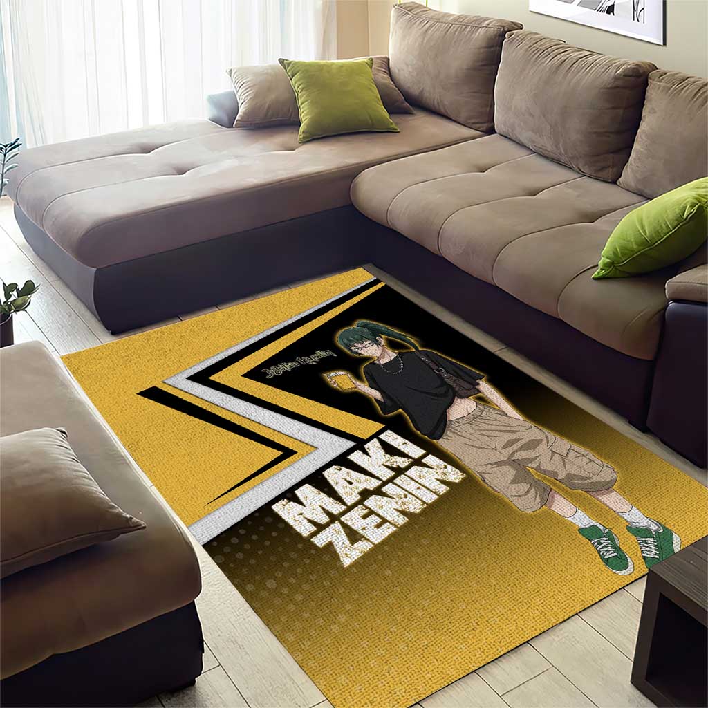 Maki Zenin Area Rug Jujutsu Kaisen Streetwear Style