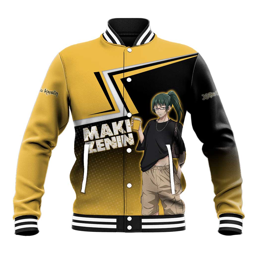 Maki Zenin Baseball Jacket Jujutsu Kaisen Streetwear Style