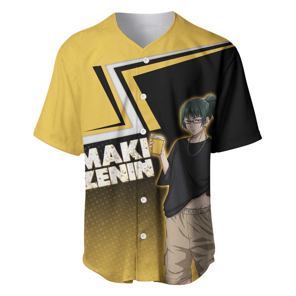Maki Zenin Baseball Jersey Jujutsu Kaisen Streetwear Style
