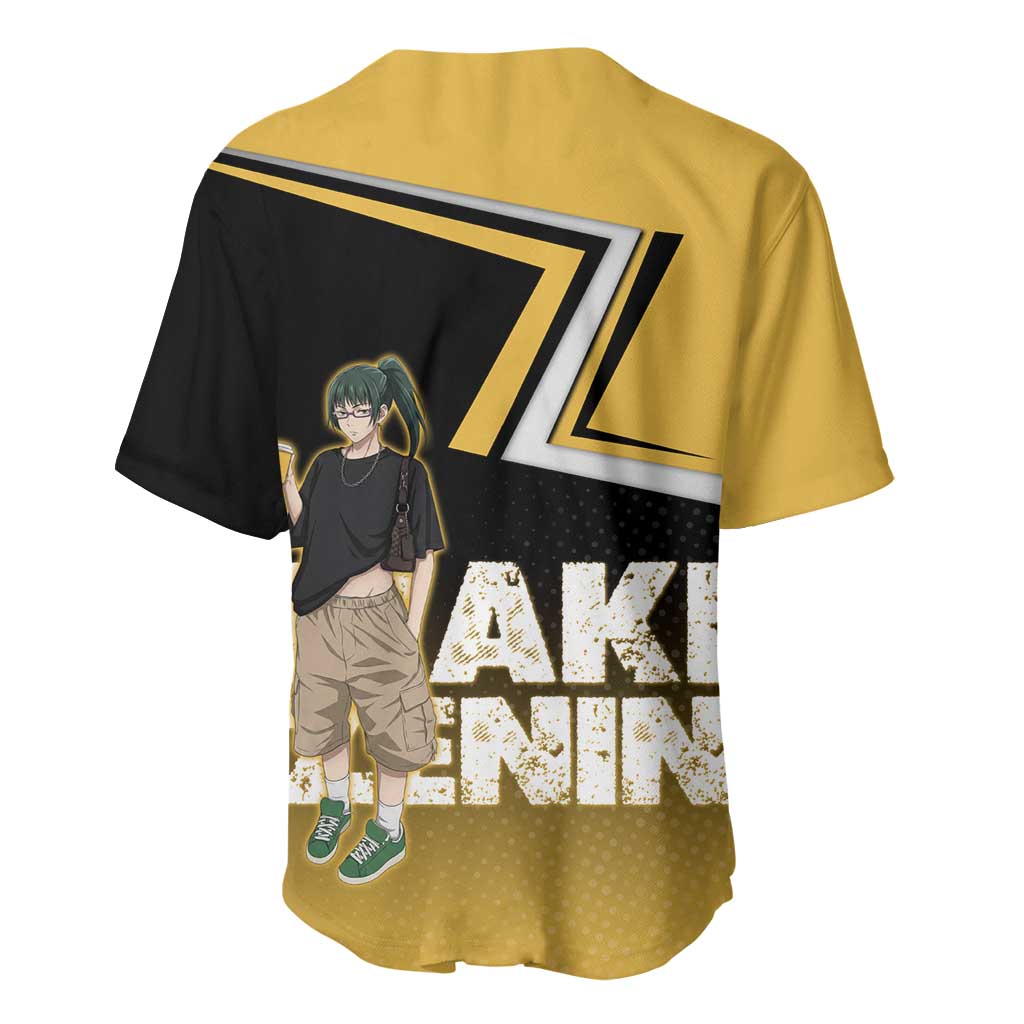Maki Zenin Baseball Jersey Jujutsu Kaisen Streetwear Style