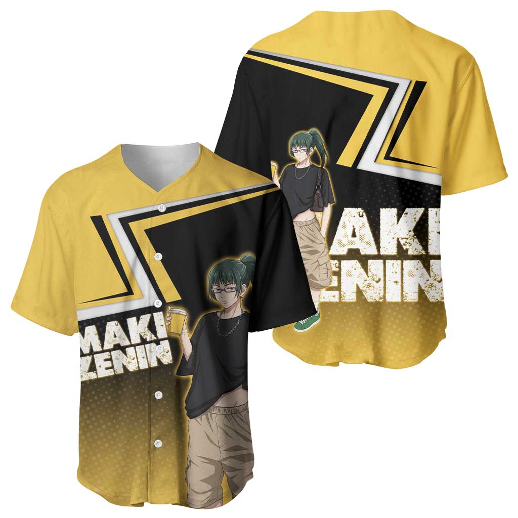 Maki Zenin Baseball Jersey Jujutsu Kaisen Streetwear Style