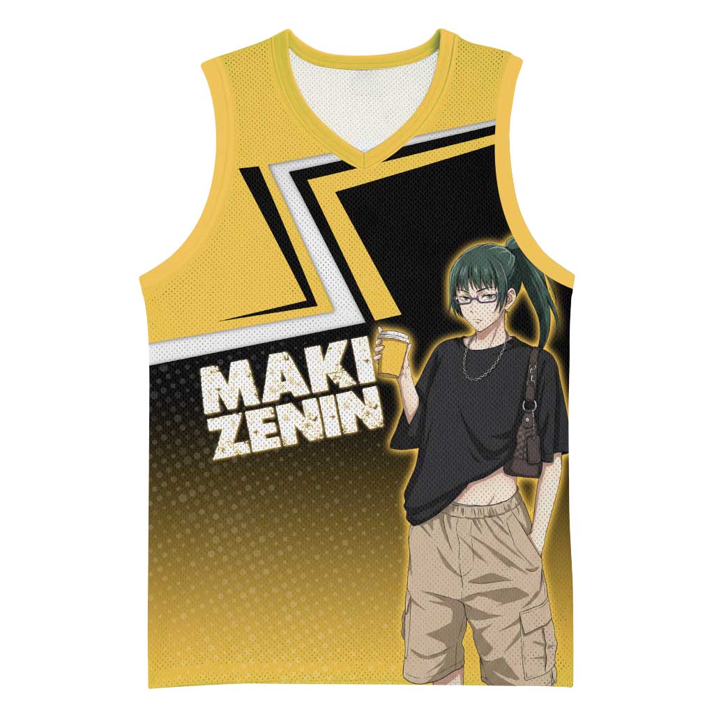 Maki Zenin Basketball Jersey Jujutsu Kaisen Streetwear Style