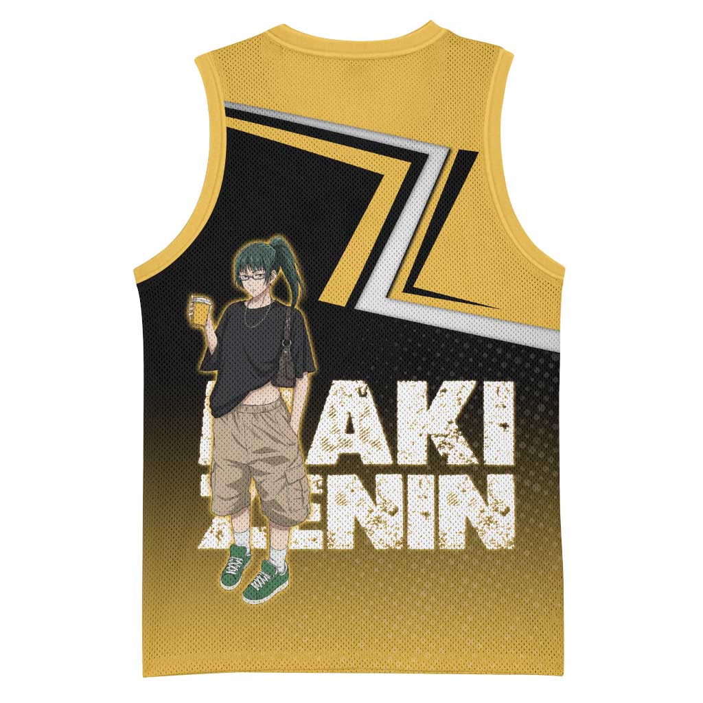 Maki Zenin Basketball Jersey Jujutsu Kaisen Streetwear Style