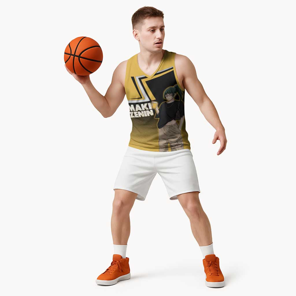 Maki Zenin Basketball Jersey Jujutsu Kaisen Streetwear Style