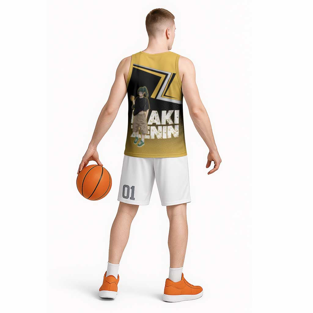 Maki Zenin Basketball Jersey Jujutsu Kaisen Streetwear Style