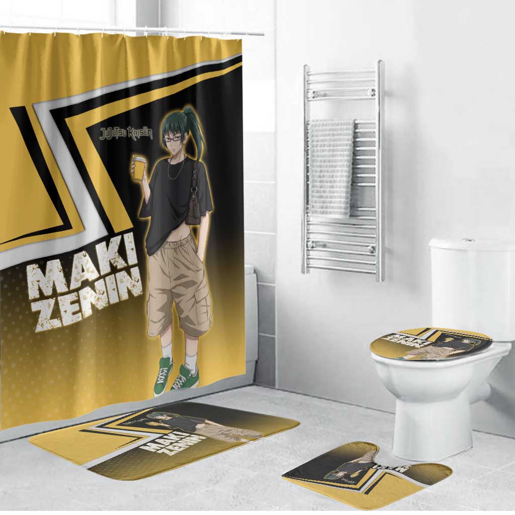 Maki Zenin Bathroom Set Jujutsu Kaisen Streetwear Style