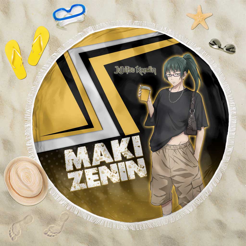 Maki Zenin Beach Blanket Jujutsu Kaisen Streetwear Style