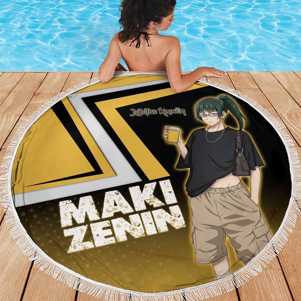 Maki Zenin Beach Blanket Jujutsu Kaisen Streetwear Style