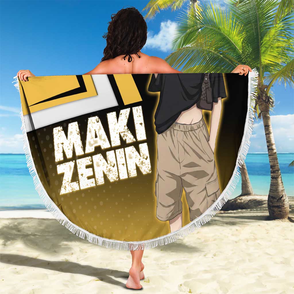 Maki Zenin Beach Blanket Jujutsu Kaisen Streetwear Style