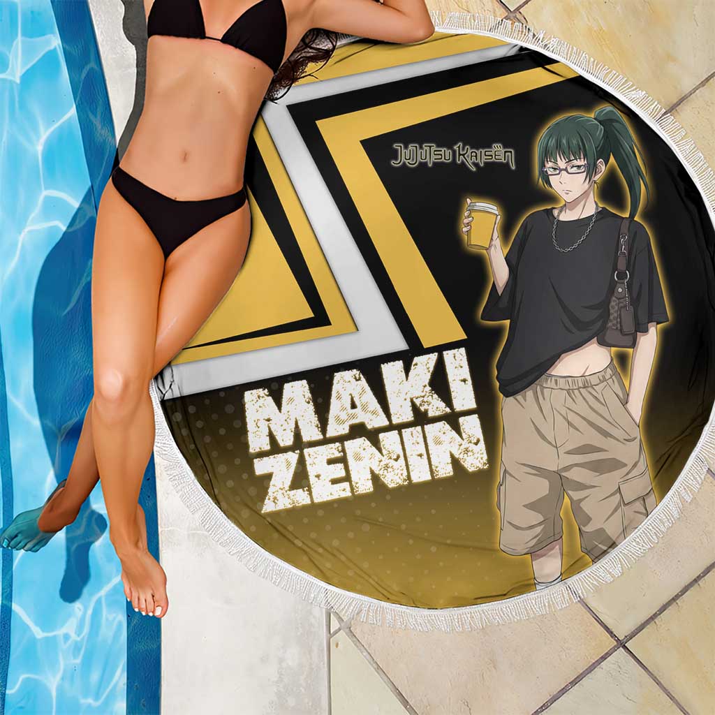 Maki Zenin Beach Blanket Jujutsu Kaisen Streetwear Style