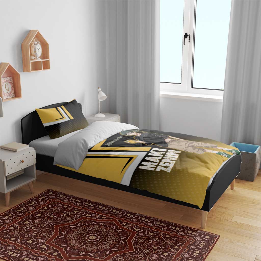 Maki Zenin Bedding Set Jujutsu Kaisen Streetwear Style