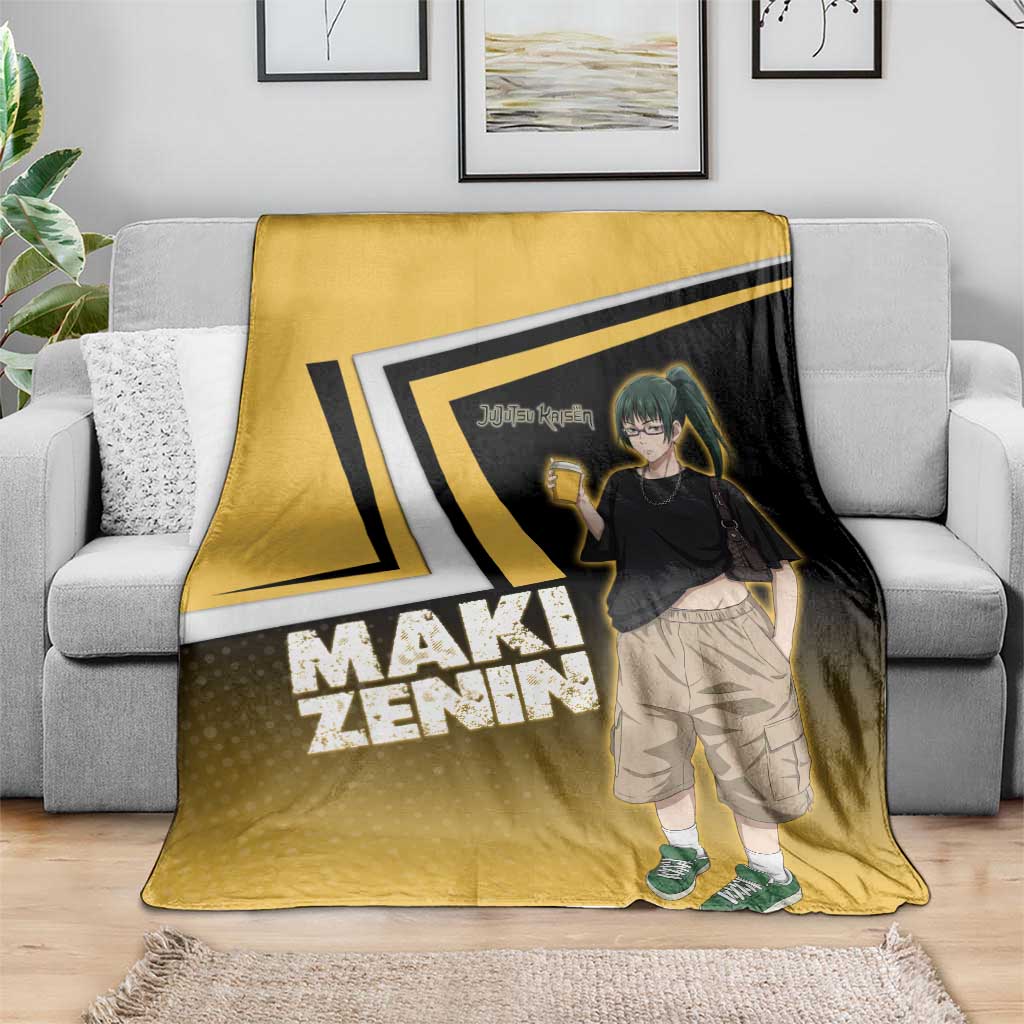 Maki Zenin Blanket Jujutsu Kaisen Streetwear Style