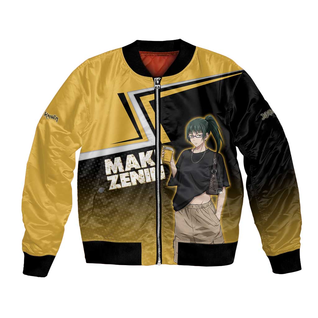 Maki Zenin Bomber Jacket Jujutsu Kaisen Streetwear Style
