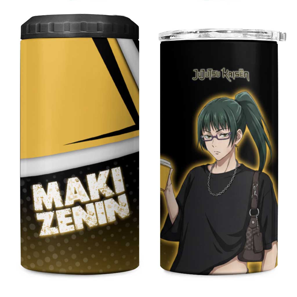 Maki Zenin 4 in 1 Can Cooler Tumbler Jujutsu Kaisen Streetwear Style