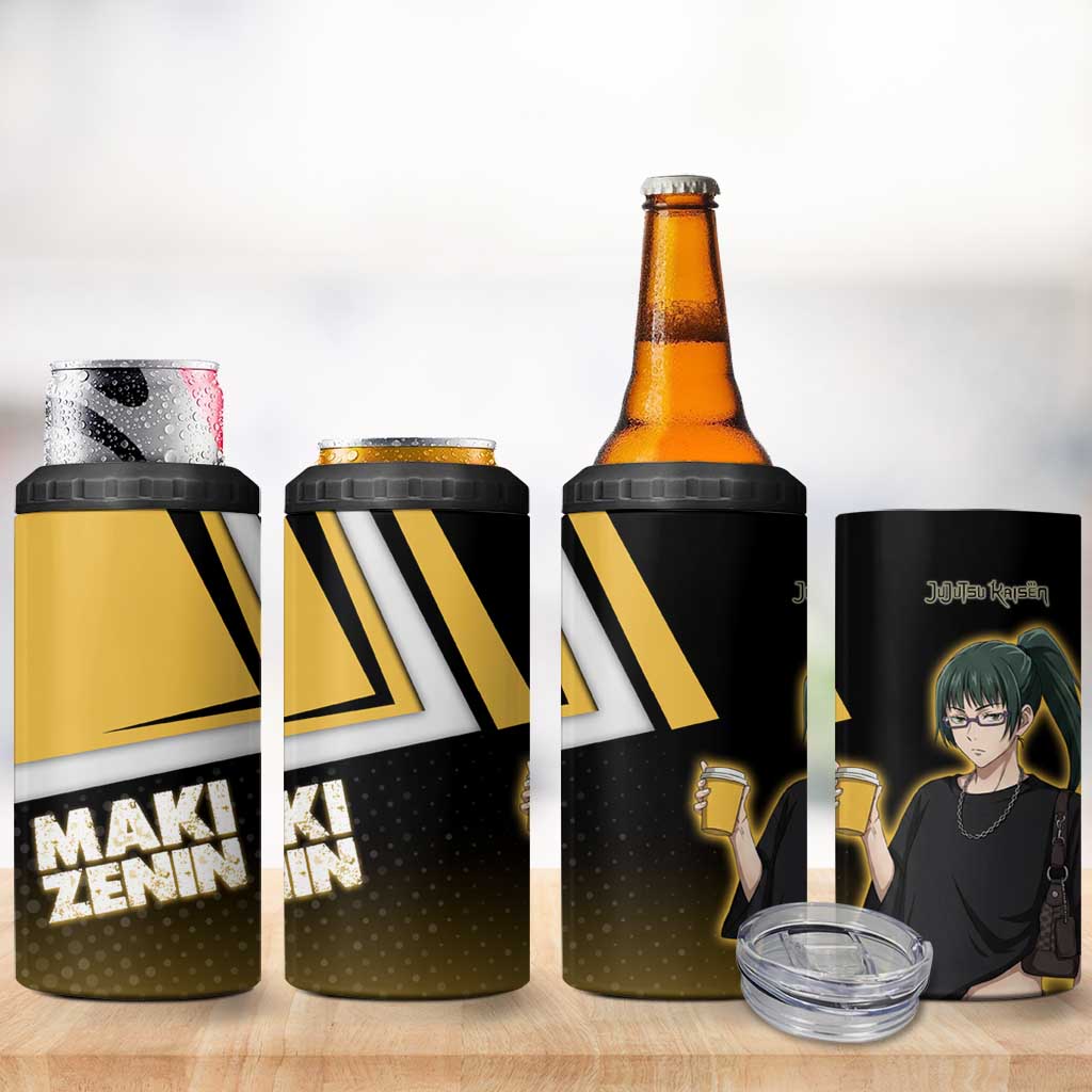 Maki Zenin 4 in 1 Can Cooler Tumbler Jujutsu Kaisen Streetwear Style