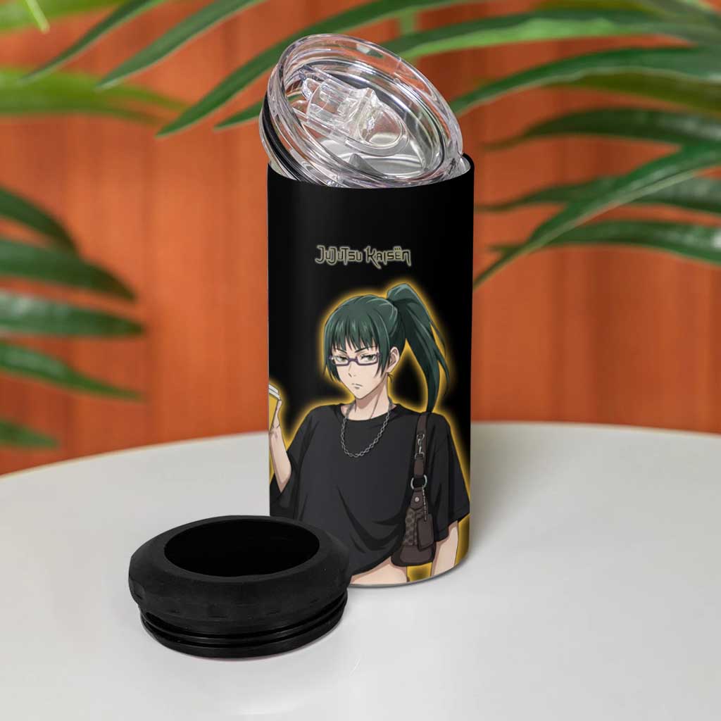 Maki Zenin 4 in 1 Can Cooler Tumbler Jujutsu Kaisen Streetwear Style
