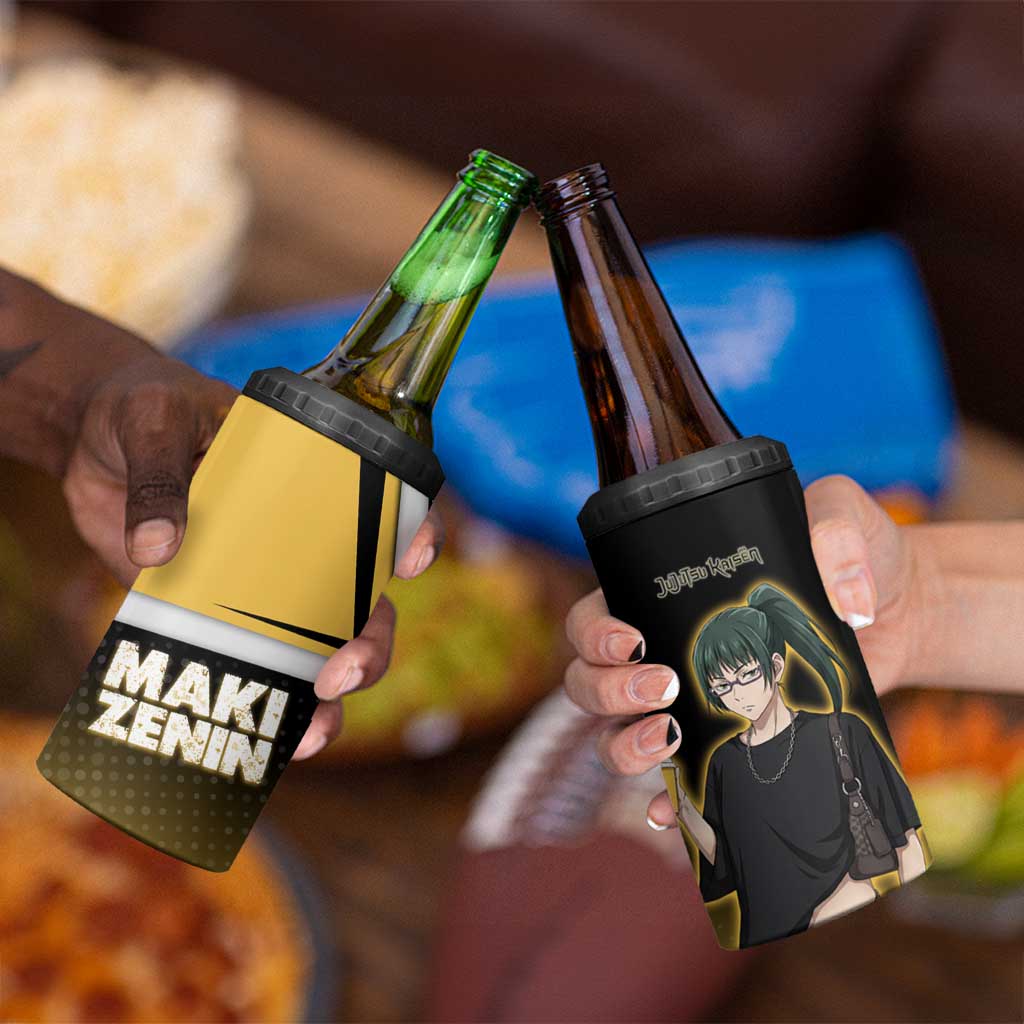 Maki Zenin 4 in 1 Can Cooler Tumbler Jujutsu Kaisen Streetwear Style