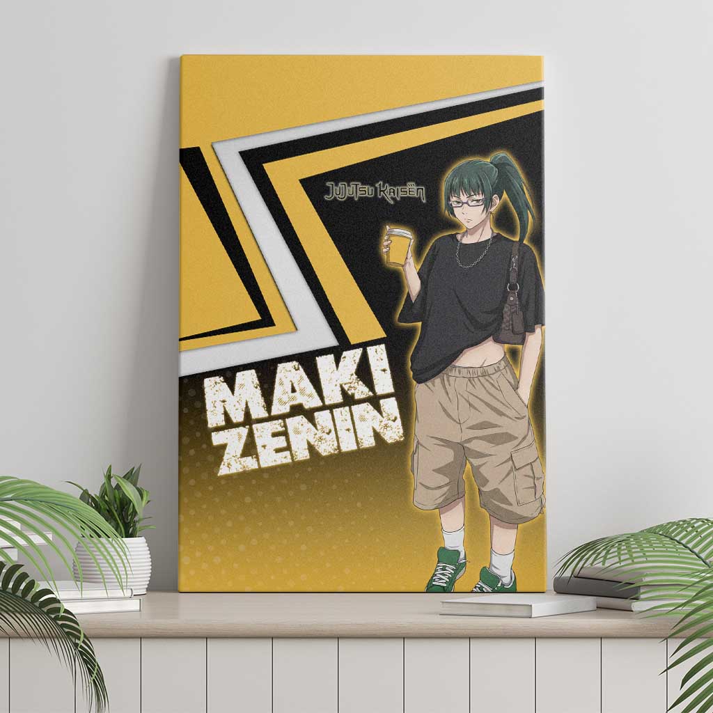 Maki Zenin Canvas Wall Art Jujutsu Kaisen Streetwear Style