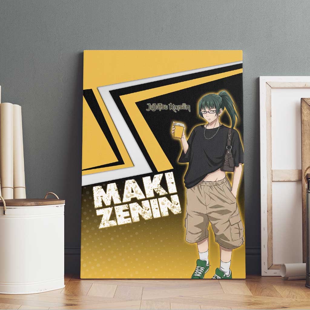 Maki Zenin Canvas Wall Art Jujutsu Kaisen Streetwear Style
