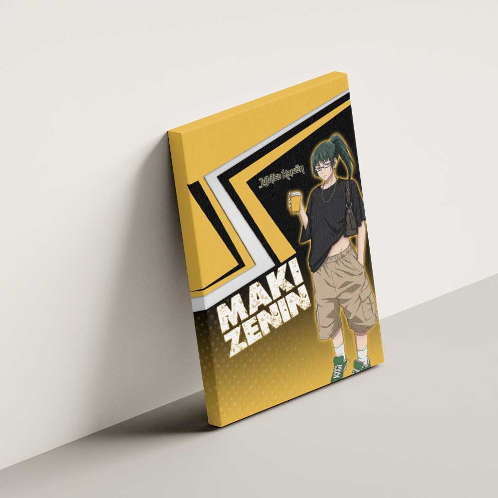 Maki Zenin Canvas Wall Art Jujutsu Kaisen Streetwear Style