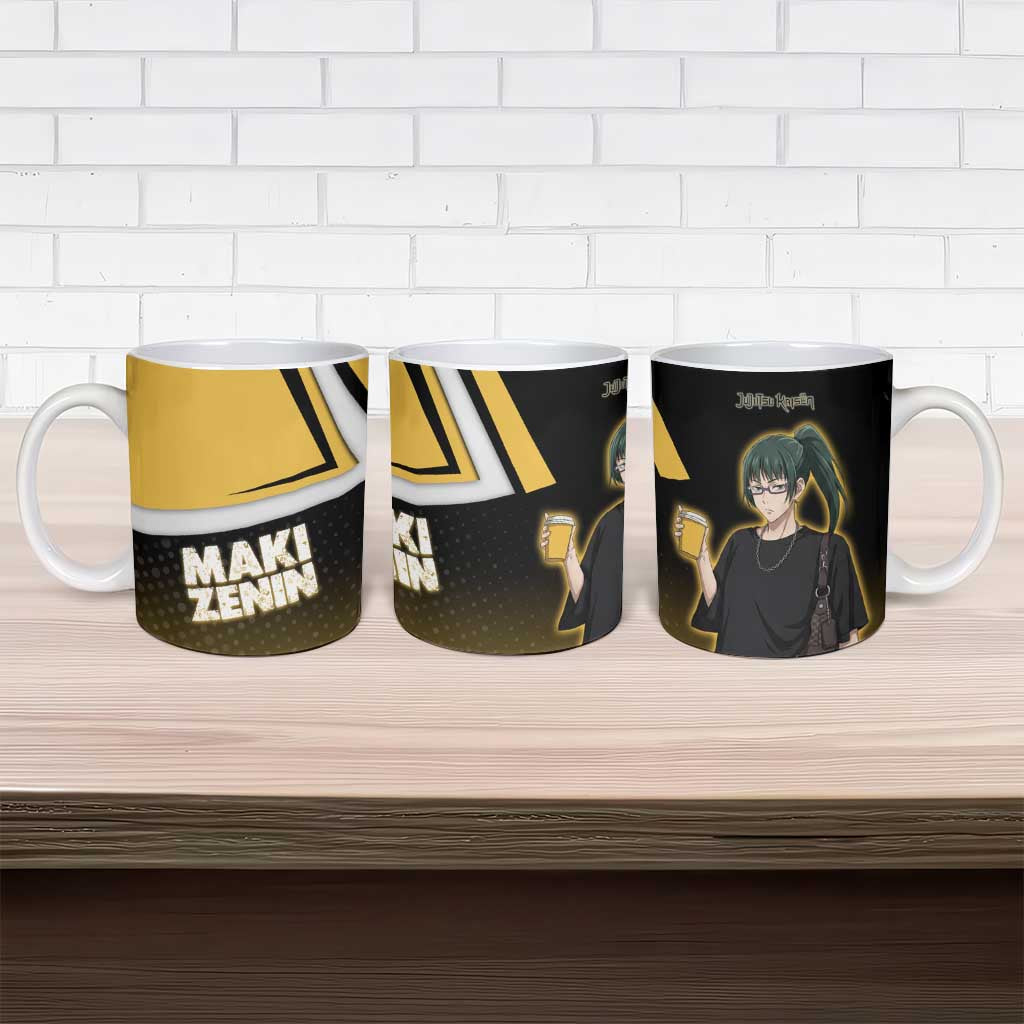 Maki Zenin Ceramic Mug Jujutsu Kaisen Streetwear Style