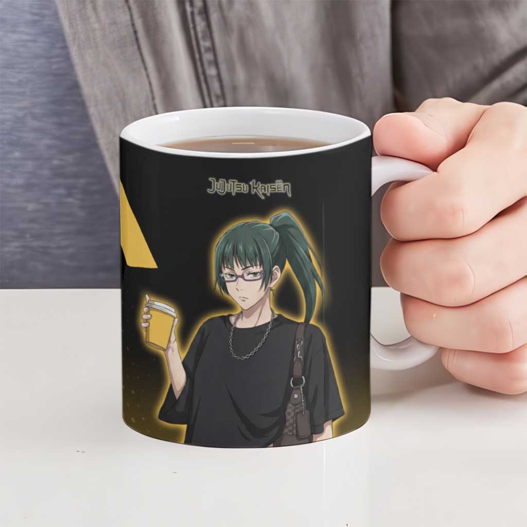 Maki Zenin Ceramic Mug Jujutsu Kaisen Streetwear Style